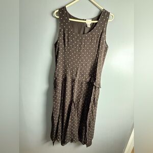 Chico's Silk Summer Tank Dress Sz 1 (US Sz M) 19" PTP 47" Length From Shoulders